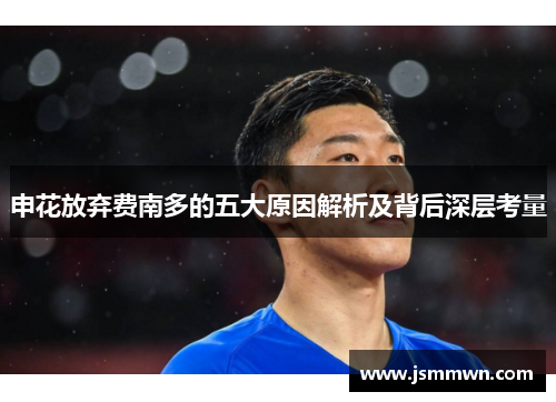 申花放弃费南多的五大原因解析及背后深层考量
