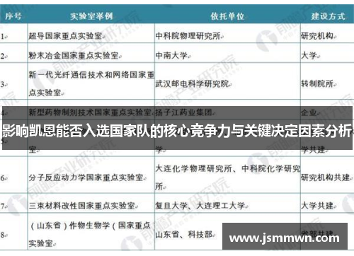 影响凯恩能否入选国家队的核心竞争力与关键决定因素分析